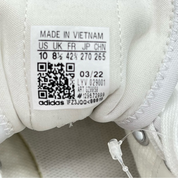 Adidas Nizza Trek Athletic Shoe  White &Gum Women Size 10 - Picture 11 of 12